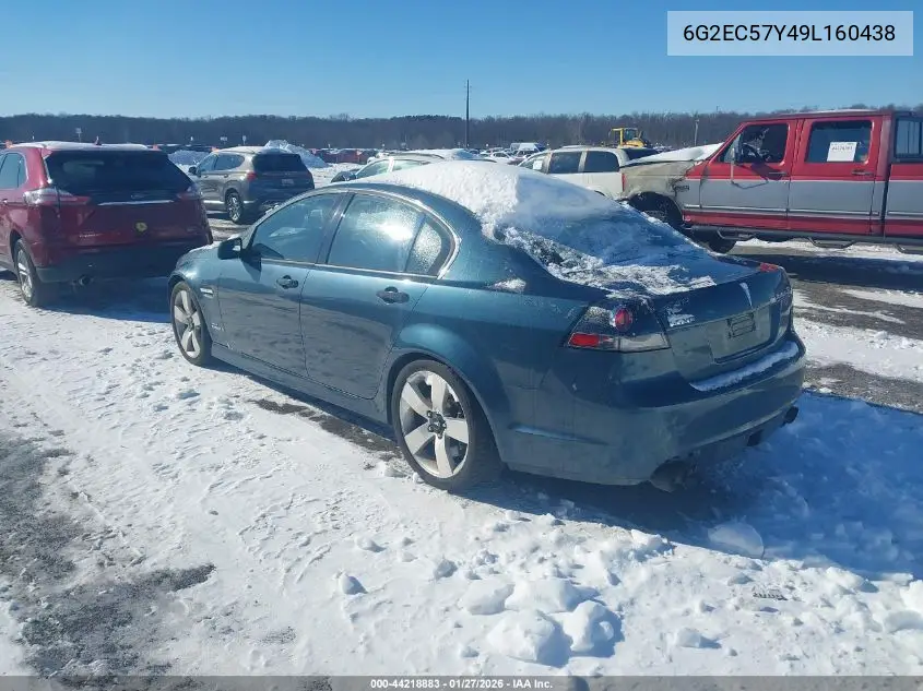 2009 Pontiac G8 Gt VIN: 6G2EC57Y49L160438 Lot: 44218883