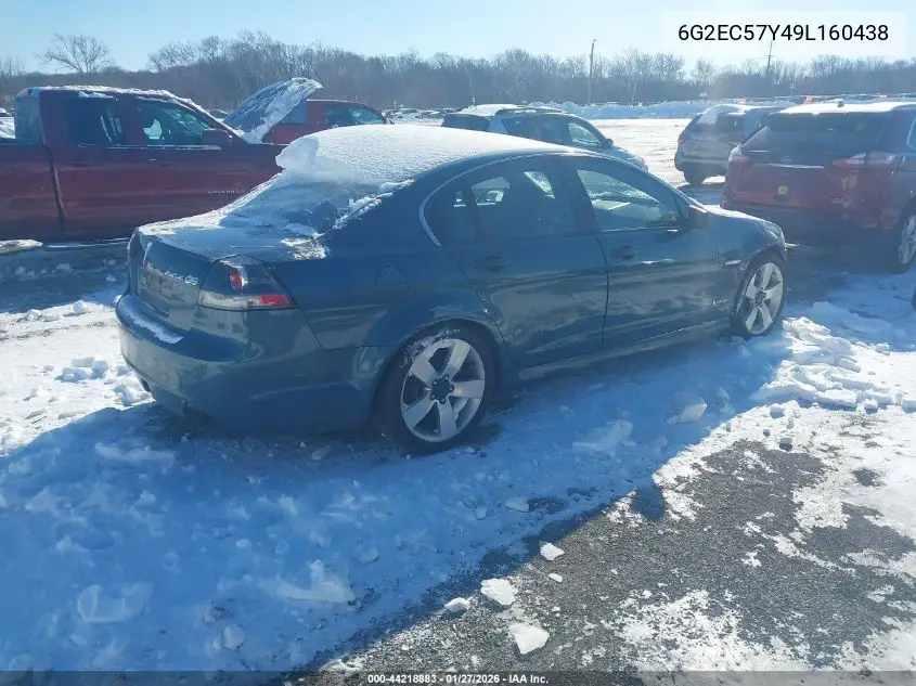 2009 Pontiac G8 Gt VIN: 6G2EC57Y49L160438 Lot: 44218883