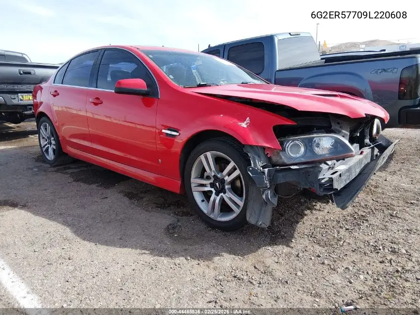 2009 Pontiac G8 VIN: 6G2ER57709L220608 Lot: 44465536