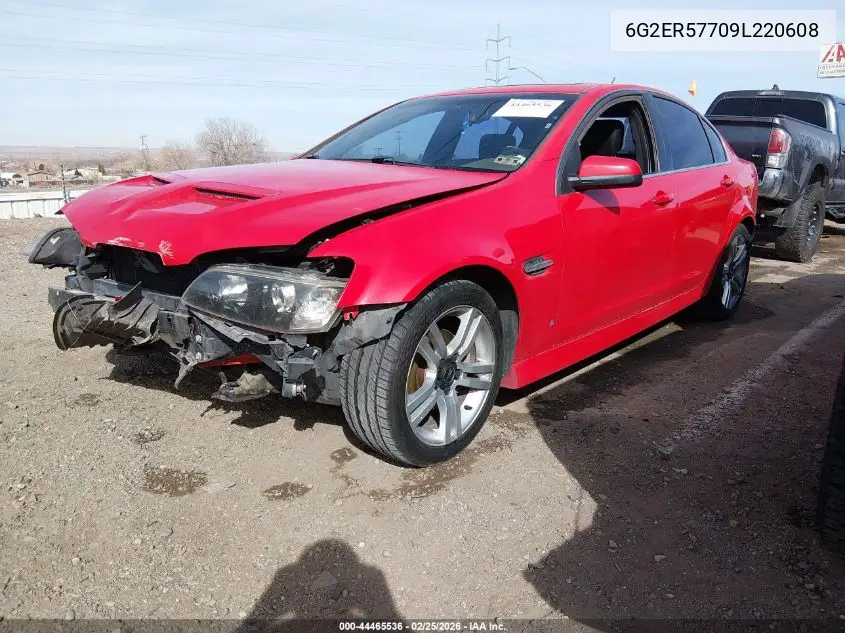2009 Pontiac G8 VIN: 6G2ER57709L220608 Lot: 44465536