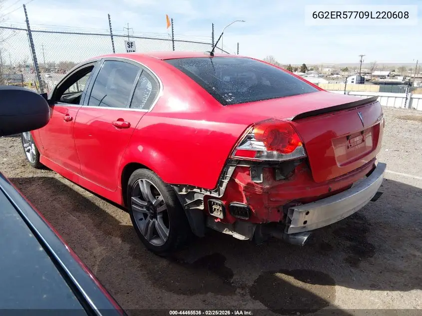 2009 Pontiac G8 VIN: 6G2ER57709L220608 Lot: 44465536
