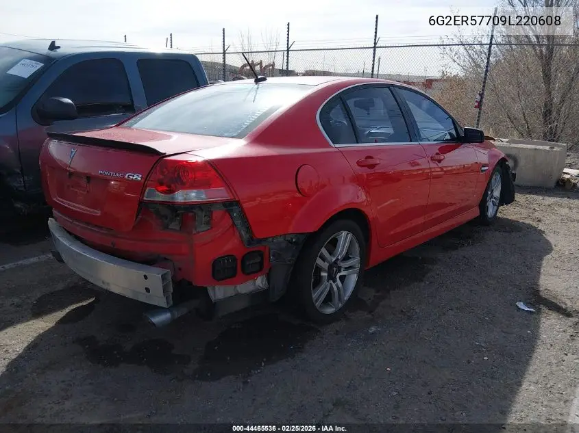 2009 Pontiac G8 VIN: 6G2ER57709L220608 Lot: 44465536