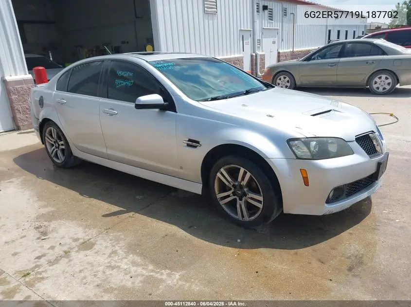 2009 Pontiac G8 VIN: 6G2ER57719L187702 Lot: 45112840