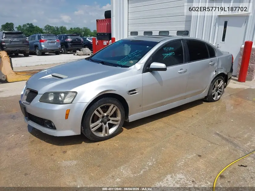 2009 Pontiac G8 VIN: 6G2ER57719L187702 Lot: 45112840