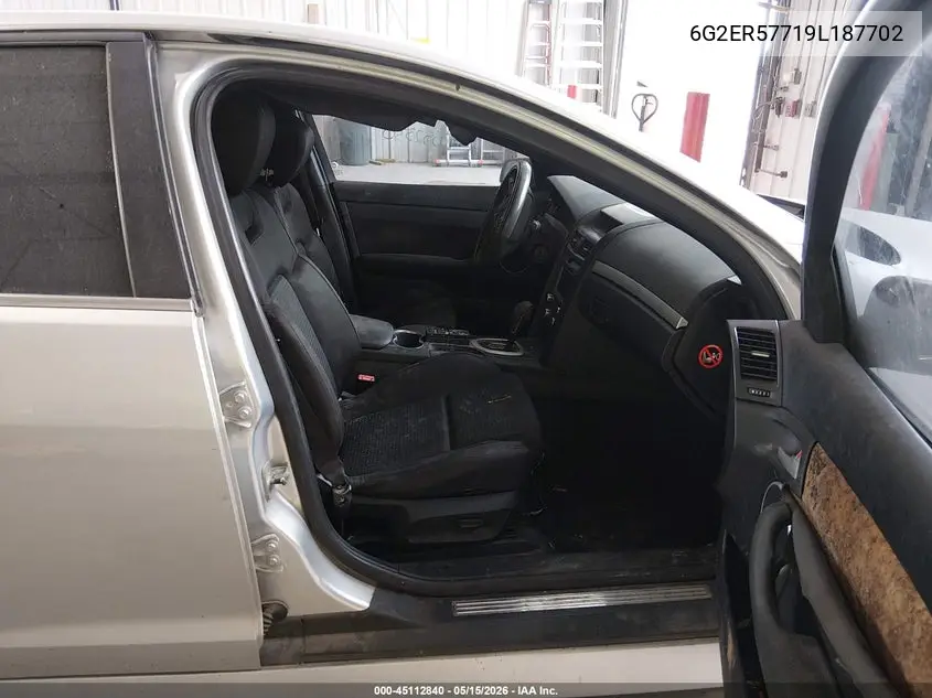 2009 Pontiac G8 VIN: 6G2ER57719L187702 Lot: 45112840