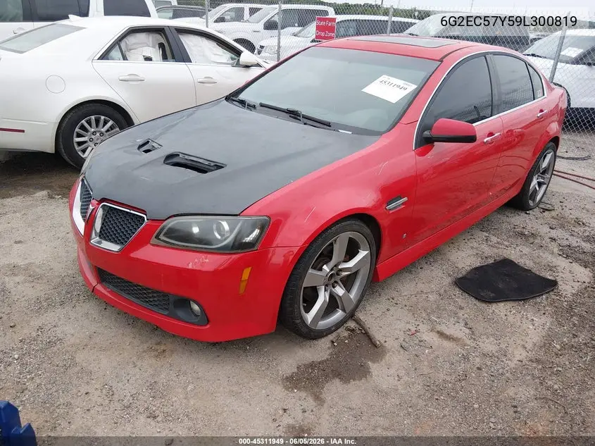2009 Pontiac G8 Gt VIN: 6G2EC57Y59L300819 Lot: 45311949