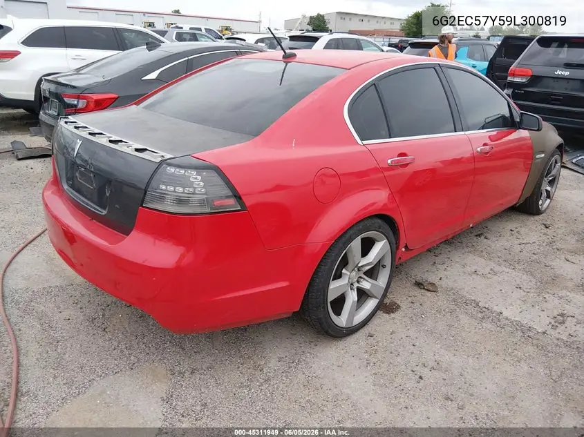2009 Pontiac G8 Gt VIN: 6G2EC57Y59L300819 Lot: 45311949