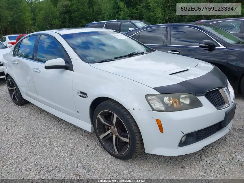 2009 Pontiac G8 Gt VIN: 6G2EC57Y59L233347 Lot: 45367791