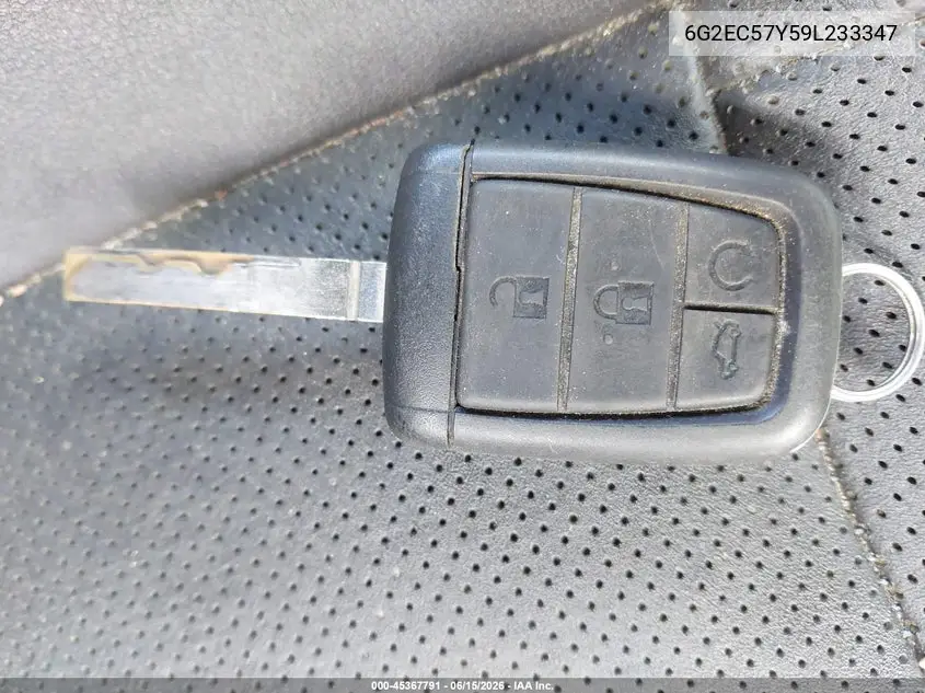 2009 Pontiac G8 Gt VIN: 6G2EC57Y59L233347 Lot: 45367791