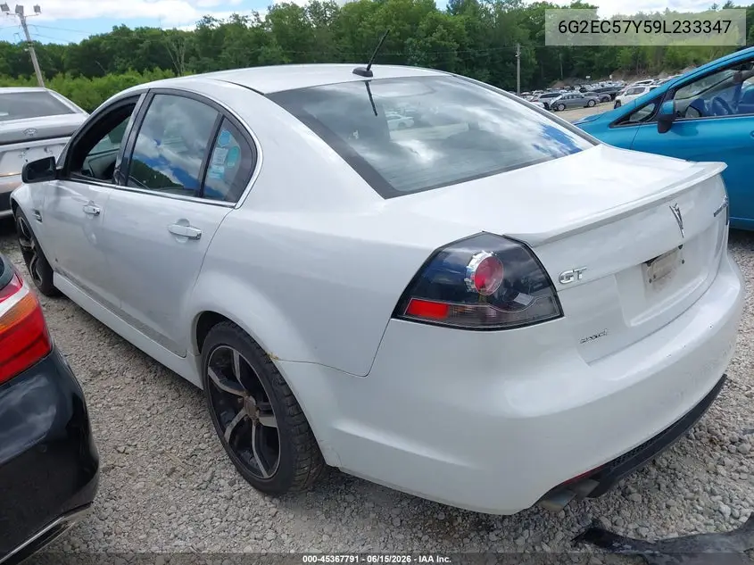 2009 Pontiac G8 Gt VIN: 6G2EC57Y59L233347 Lot: 45367791