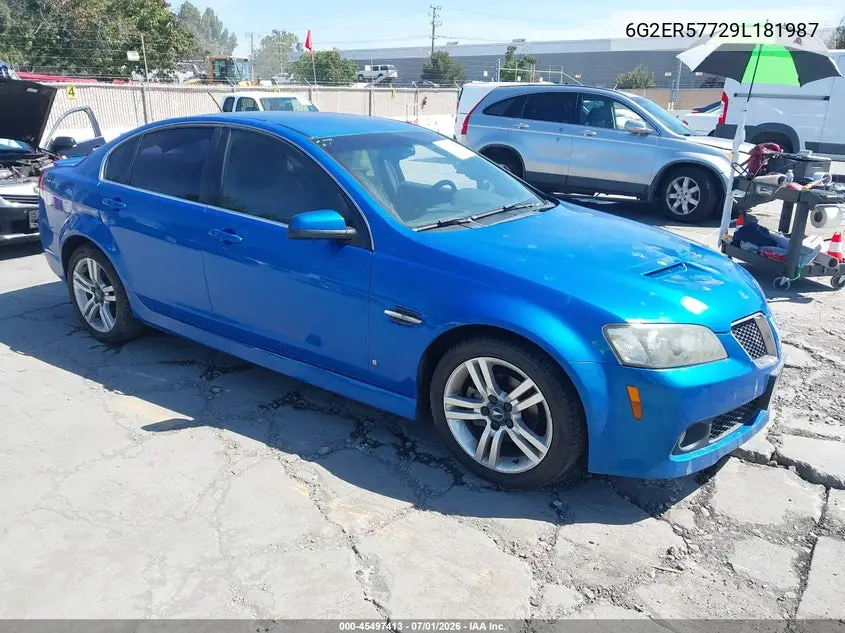 2009 Pontiac G8 VIN: 6G2ER57729L181987 Lot: 45497413