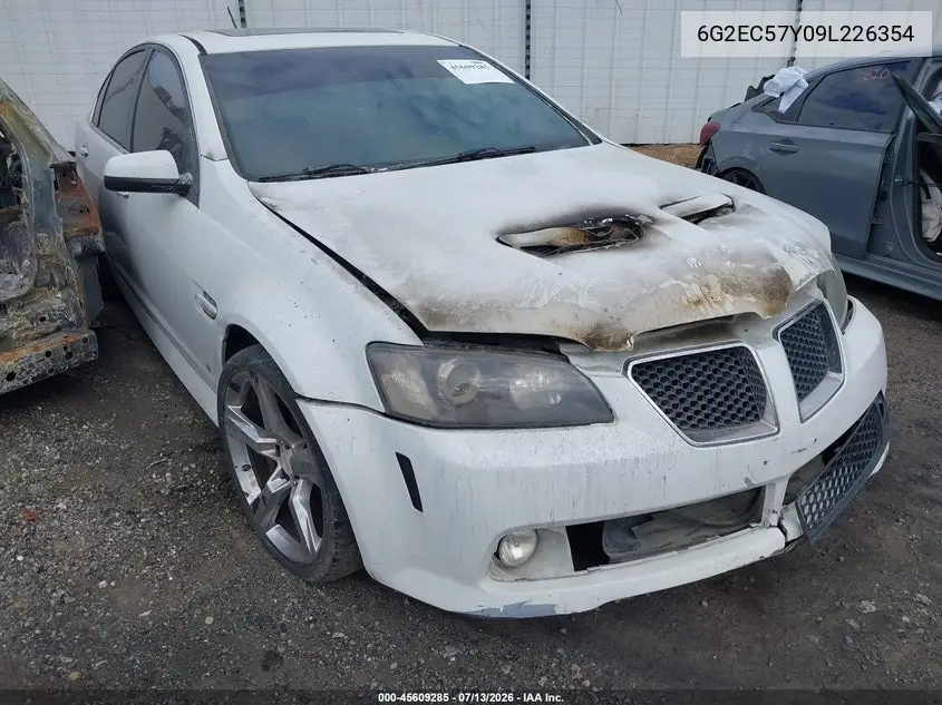 2009 Pontiac G8 Gt VIN: 6G2EC57Y09L226354 Lot: 45609285