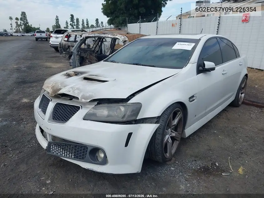 2009 Pontiac G8 Gt VIN: 6G2EC57Y09L226354 Lot: 45609285