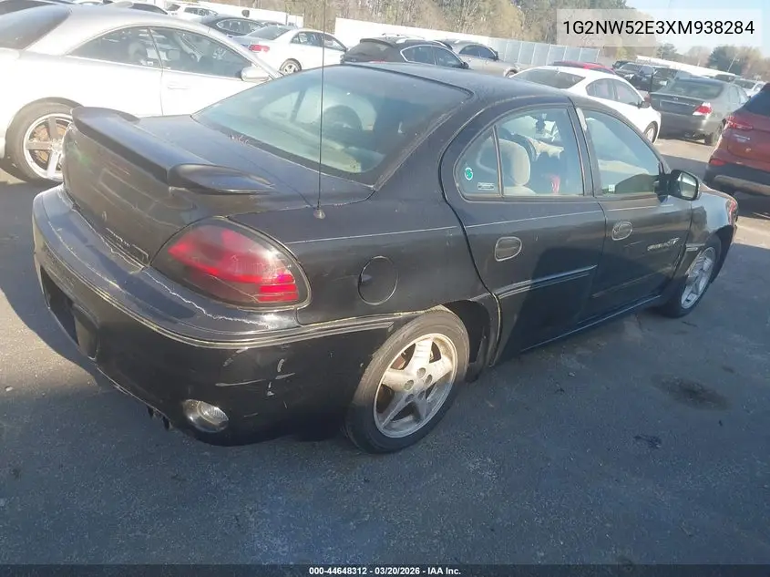 1999 Pontiac Grand Am Gt VIN: 1G2NW52E3XM938284 Lot: 44648312