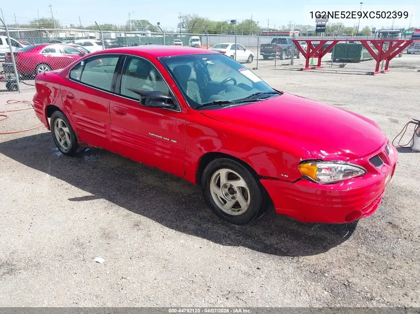 1999 Pontiac Grand Am Se1 VIN: 1G2NE52E9XC502399 Lot: 44792120