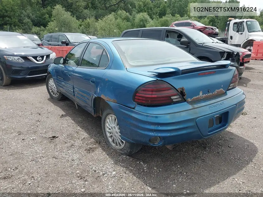 1999 Pontiac Grand Am Se1 VIN: 1G2NE52T5XM916224 Lot: 45342590