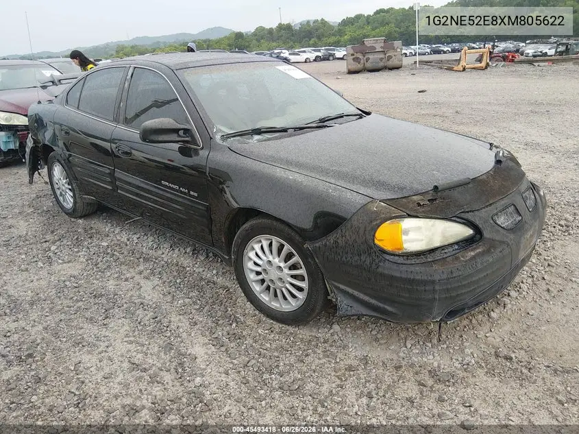 1999 Pontiac Grand Am Se2 VIN: 1G2NE52E8XM805622 Lot: 45493418