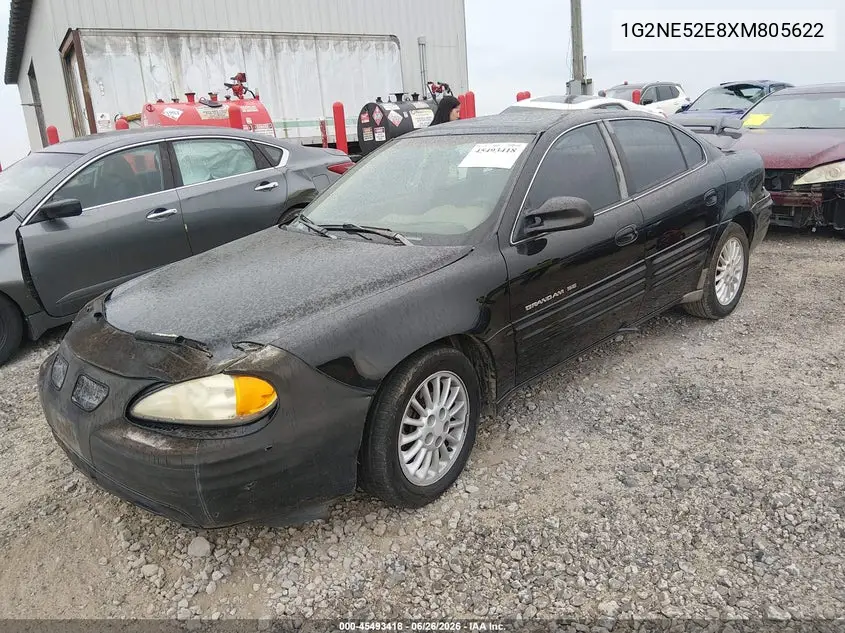 1999 Pontiac Grand Am Se2 VIN: 1G2NE52E8XM805622 Lot: 45493418