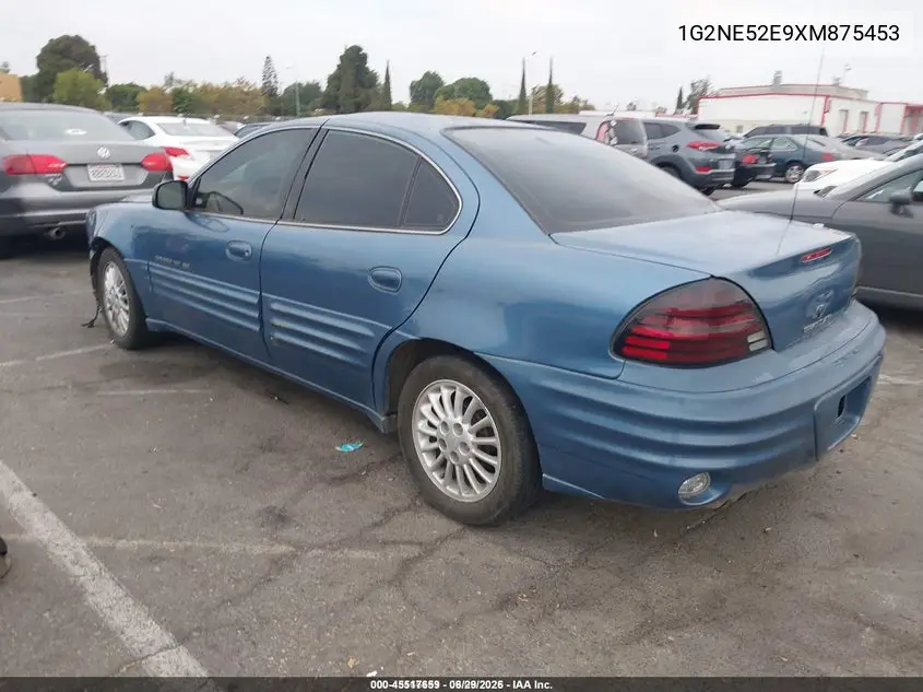1999 Pontiac Grand Am Se2 VIN: 1G2NE52E9XM875453 Lot: 45517659