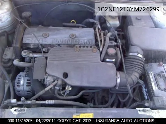 2000 Pontiac Grand Am Se VIN: 1G2NE12T3YM726299 Lot: 11315205
