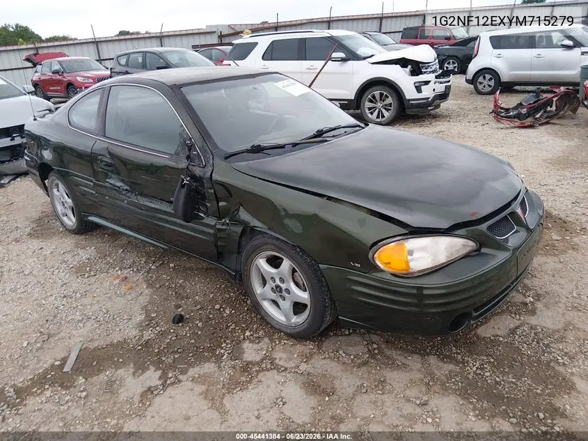2000 Pontiac Grand Am Se1 VIN: 1G2NF12EXYM715279 Lot: 45441384