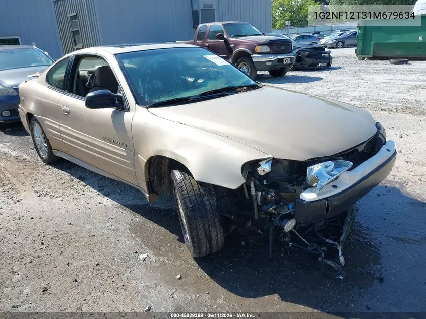 2001 Pontiac Grand Am Se1 VIN: 1G2NF12T31M679634 Lot: 45029368