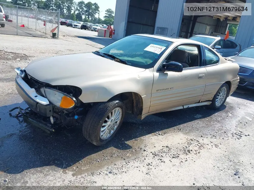 2001 Pontiac Grand Am Se1 VIN: 1G2NF12T31M679634 Lot: 45029368