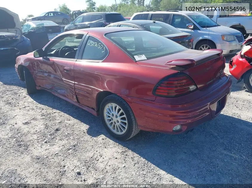 2001 Pontiac Grand Am Se1 VIN: 1G2NF12TX1M554596 Lot: 45270573
