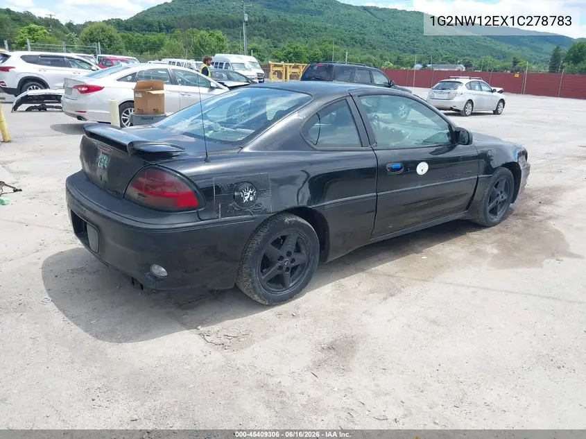 2001 Pontiac Grand Am Gt VIN: 1G2NW12EX1C278783 Lot: 45409306