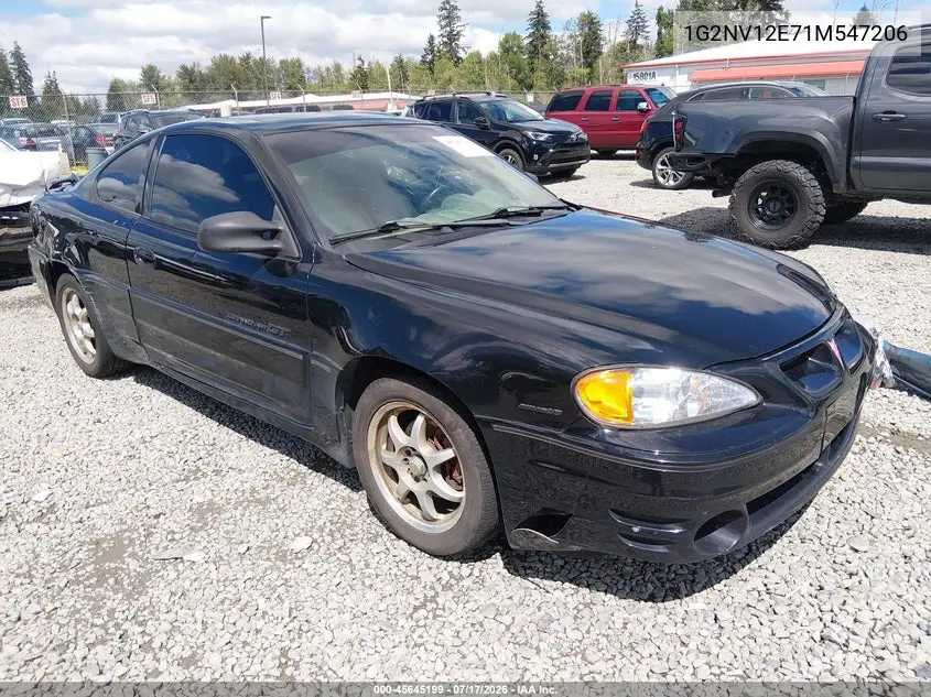 2001 Pontiac Grand Am Gt1 VIN: 1G2NV12E71M547206 Lot: 45645199