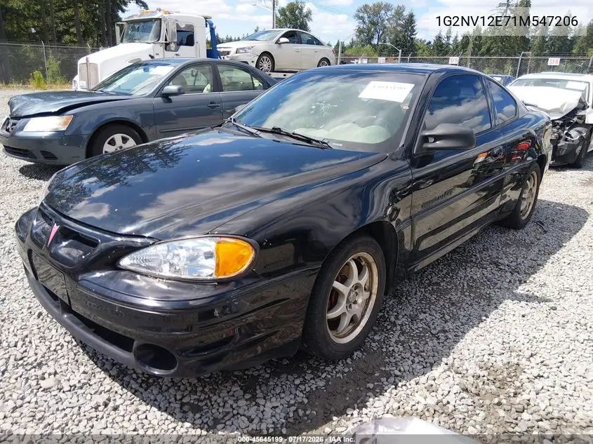 2001 Pontiac Grand Am Gt1 VIN: 1G2NV12E71M547206 Lot: 45645199