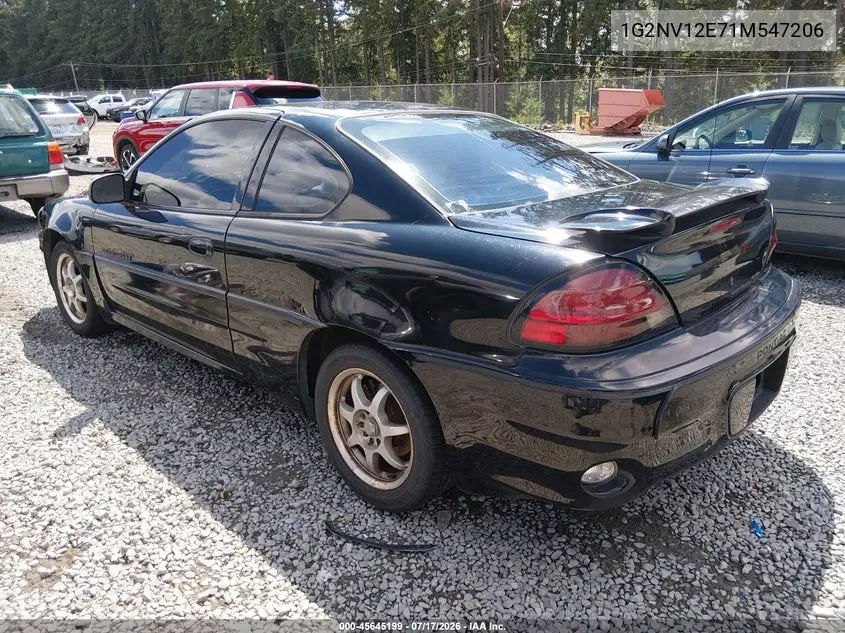 2001 Pontiac Grand Am Gt1 VIN: 1G2NV12E71M547206 Lot: 45645199
