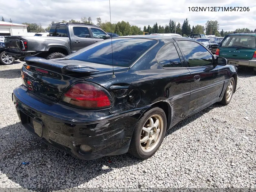 2001 Pontiac Grand Am Gt1 VIN: 1G2NV12E71M547206 Lot: 45645199