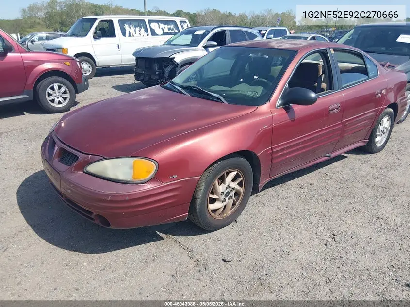 2002 Pontiac Grand Am Se1 VIN: 1G2NF52E92C270666 Lot: 45043988