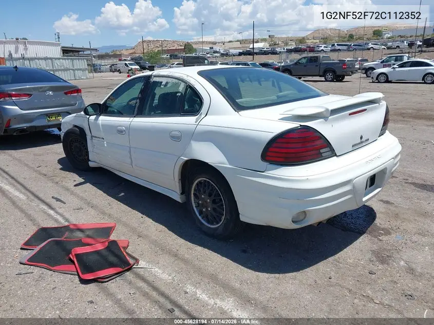 2002 Pontiac Grand Am Se1 VIN: 1G2NF52F72C112352 Lot: 45628194