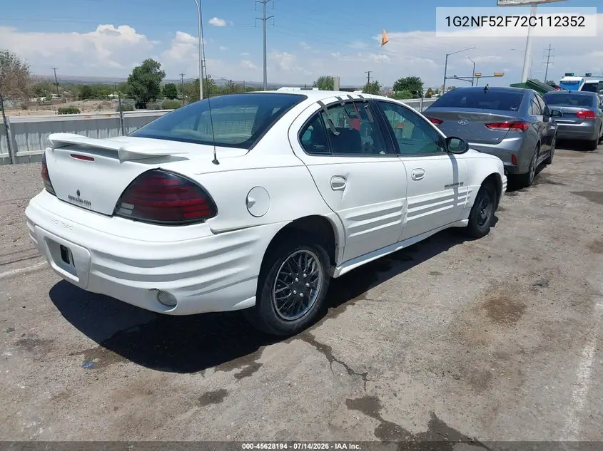 2002 Pontiac Grand Am Se1 VIN: 1G2NF52F72C112352 Lot: 45628194