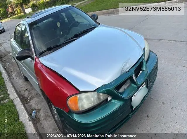 2003 Pontiac Grand Am Gt VIN: 1G2NV52E73M585013 Lot: 20264923