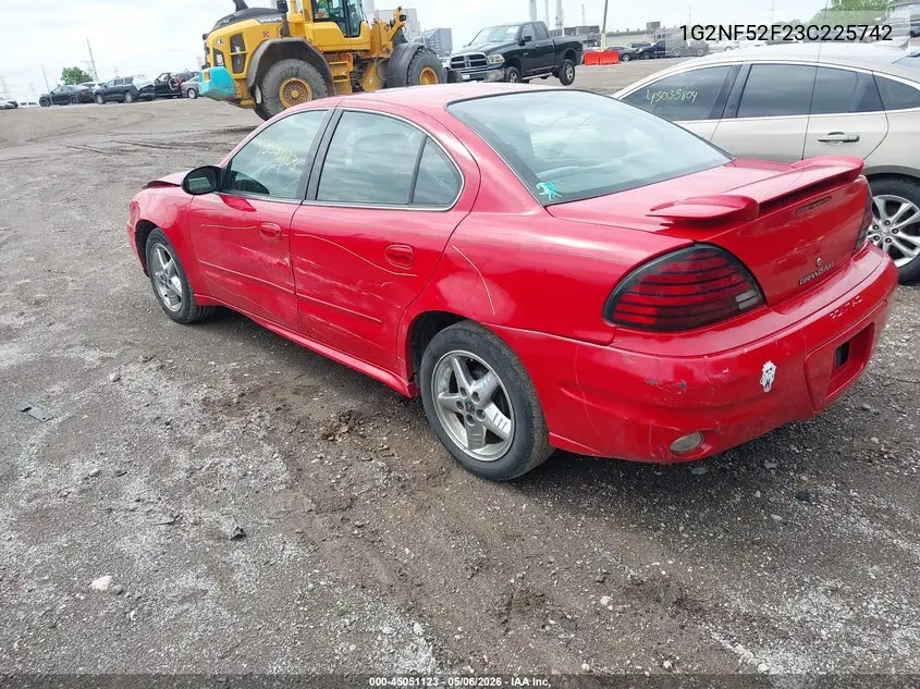 2003 Pontiac Grand Am Se1 VIN: 1G2NF52F23C225742 Lot: 45051123