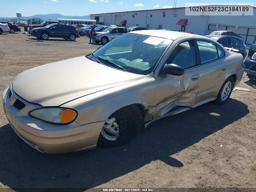 2003 Pontiac Grand Am Se VIN: 1G2NE52F23C184189 Lot: 45079840