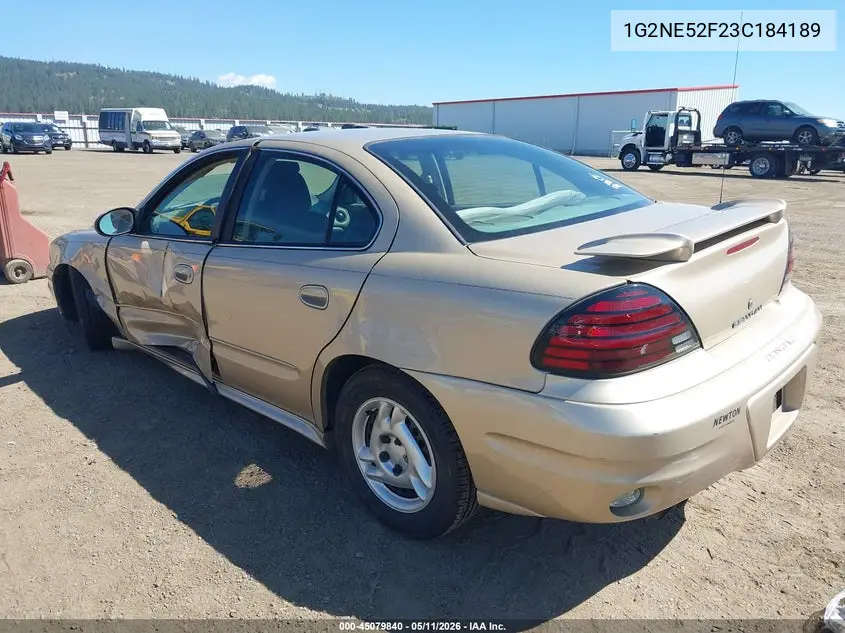 2003 Pontiac Grand Am Se VIN: 1G2NE52F23C184189 Lot: 45079840