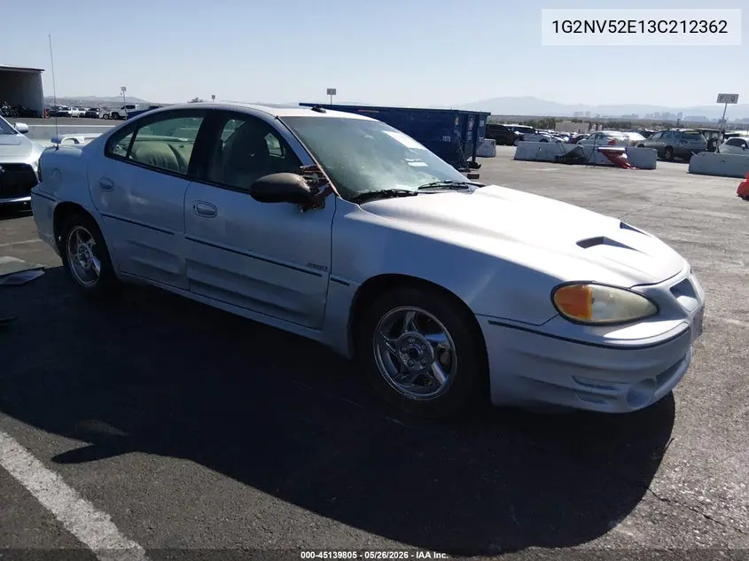 2003 Pontiac Grand Am Gt1 VIN: 1G2NV52E13C212362 Lot: 45139805