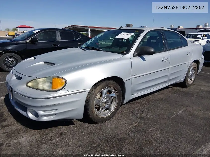 2003 Pontiac Grand Am Gt1 VIN: 1G2NV52E13C212362 Lot: 45139805