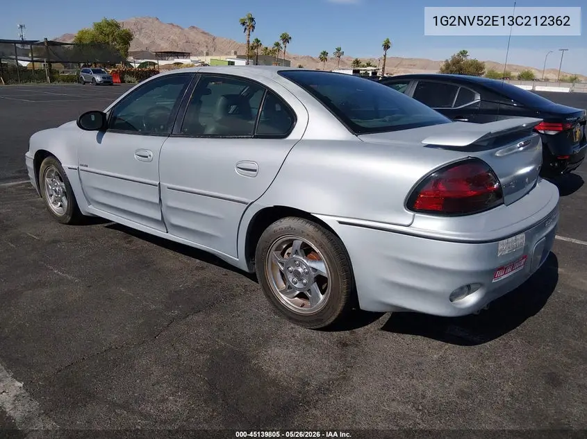 2003 Pontiac Grand Am Gt1 VIN: 1G2NV52E13C212362 Lot: 45139805