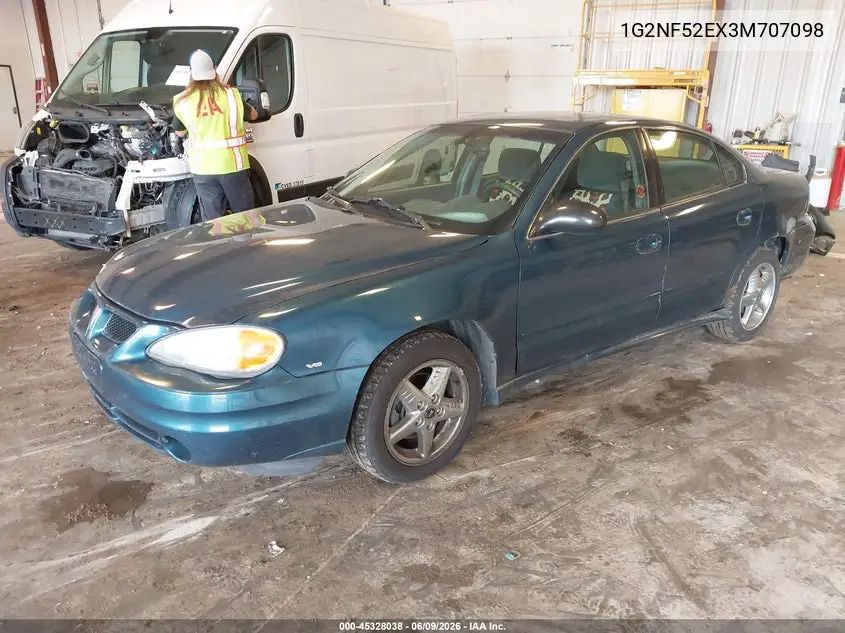 2003 Pontiac Grand Am Se1 VIN: 1G2NF52EX3M707098 Lot: 45328038