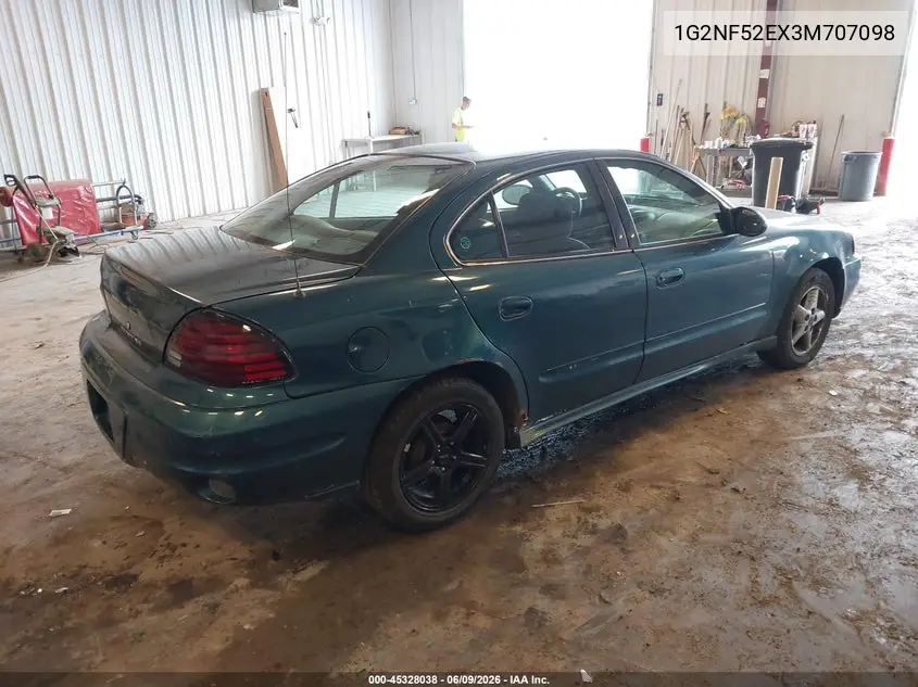 2003 Pontiac Grand Am Se1 VIN: 1G2NF52EX3M707098 Lot: 45328038