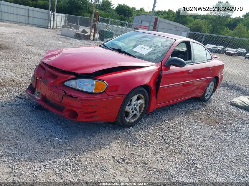 2003 Pontiac Grand Am Gt VIN: 1G2NW52E23C242970 Lot: 45435194
