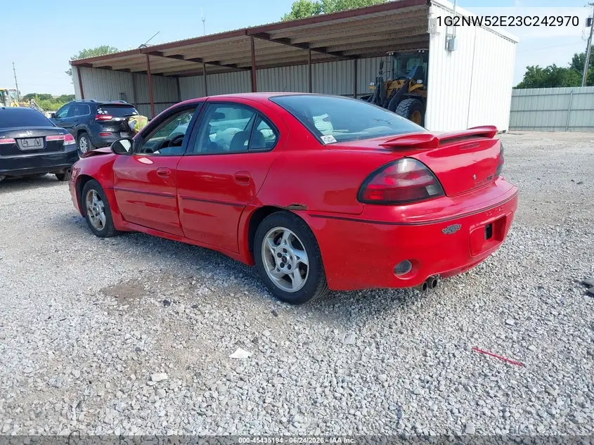 2003 Pontiac Grand Am Gt VIN: 1G2NW52E23C242970 Lot: 45435194
