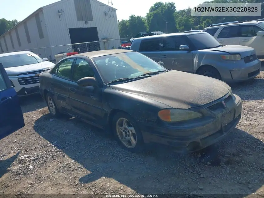2003 Pontiac Grand Am Gt VIN: 1G2NW52EX3C220828 Lot: 45497194