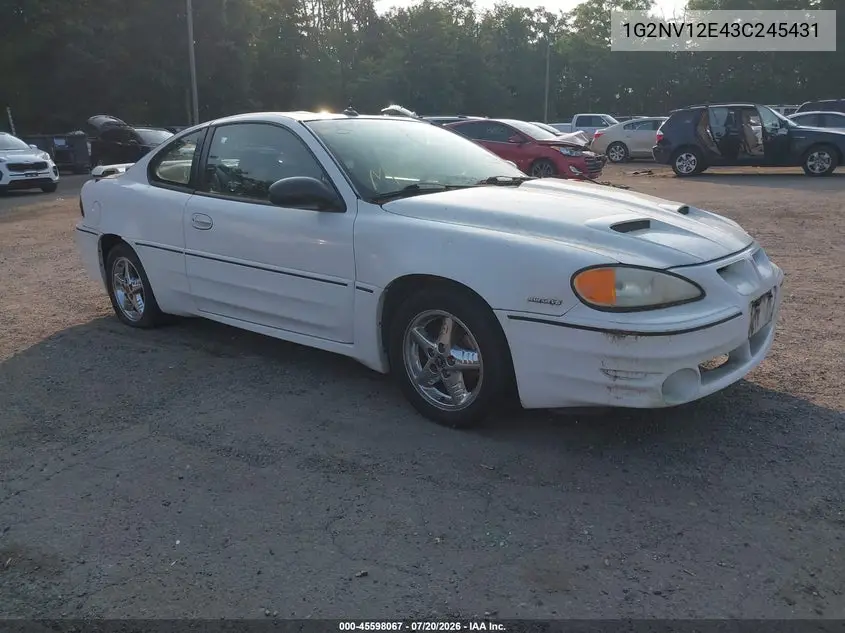 2003 Pontiac Grand Am Gt1 VIN: 1G2NV12E43C245431 Lot: 45598067