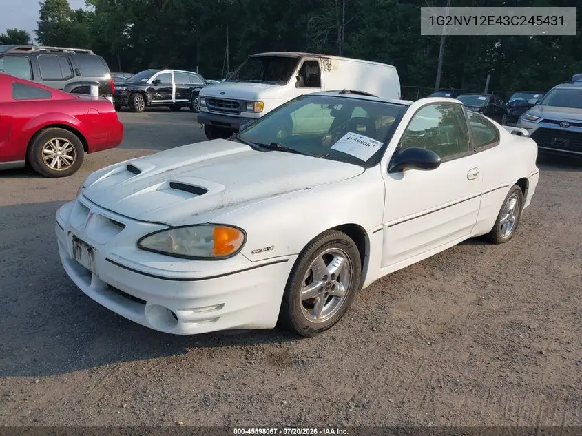 2003 Pontiac Grand Am Gt1 VIN: 1G2NV12E43C245431 Lot: 45598067